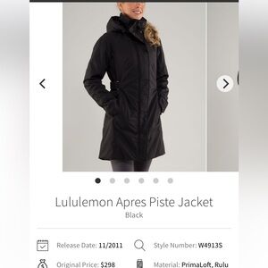 ❤️ Lululemon Apres Piste Jacket 8 Retail $298!!